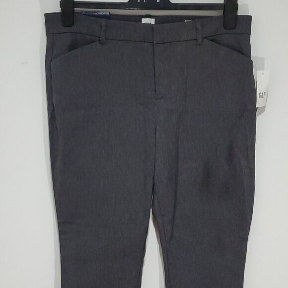 GAP 33x27 New With Tags Size 12 Grey Skinny Ankle Cut Pants - Picture 2 of 6